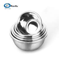 High quality mixing bowl stainless steel big soup bowl set